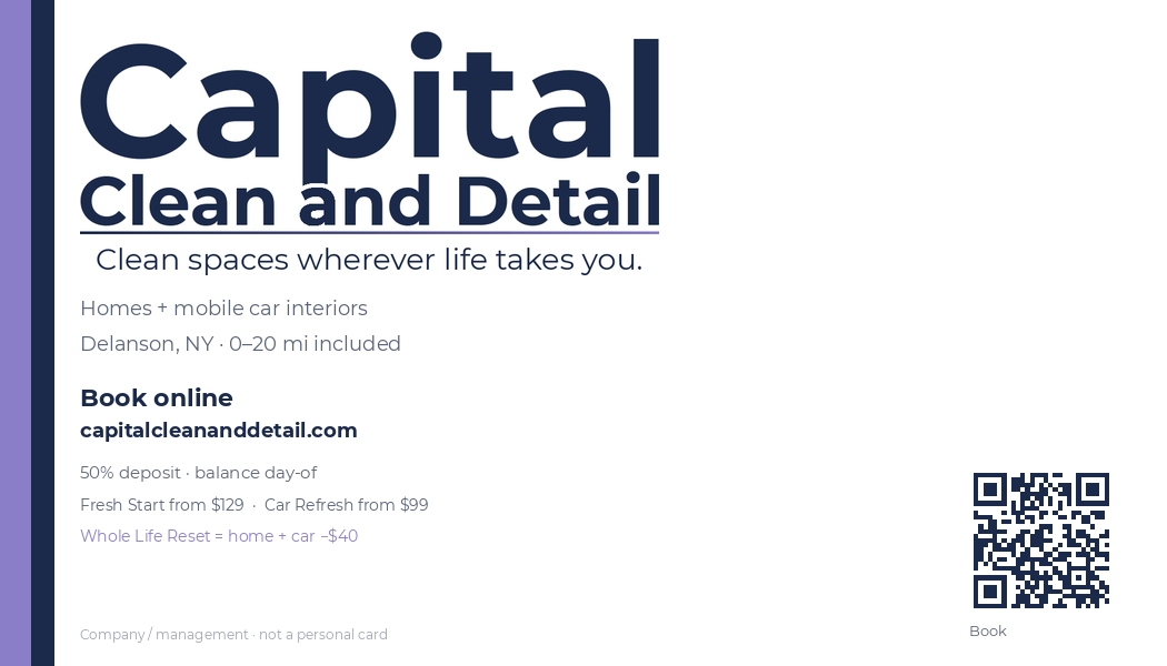 Business card front